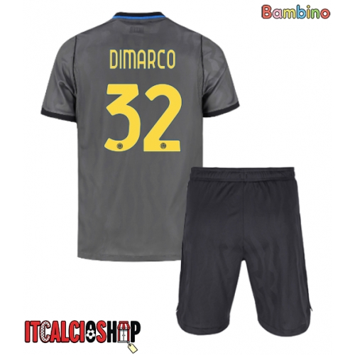 Inter Milan Federico Dimarco #32 Terza Maglia Bambino 2026-27 Manica Corta (+ Pantaloni corti)